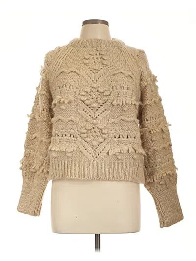 Zara Pullover Sweater In Tan