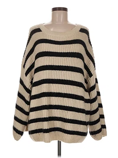 Pre-owned Zara Pullover Sweater In Tan
