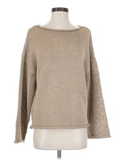 Pre-owned Zara Pullover Sweater In Tan