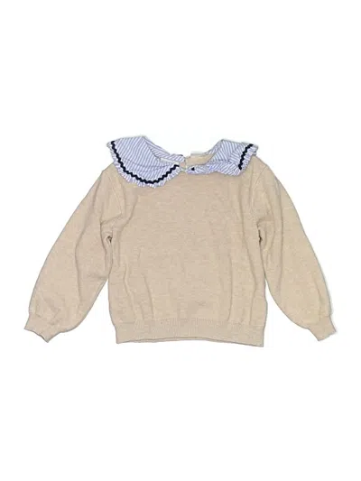 Pre-owned Zara Kids' Pullover Sweater In Tan