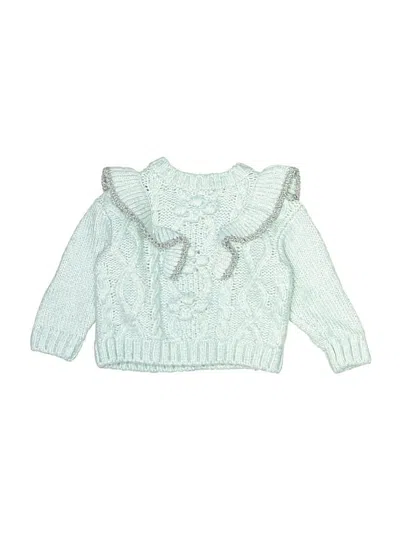 Pre-owned Zara Babies' Pullover Sweater In Teal