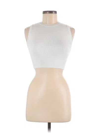 Pre-owned Zara Pullover Sweater In White