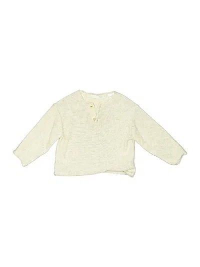 Pre-owned Zara Babies' Pullover Sweater In White