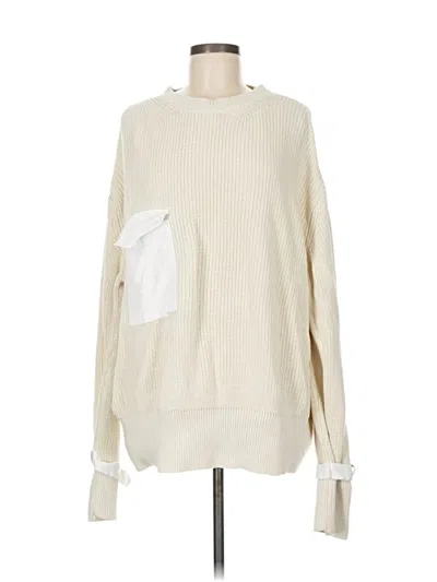 Pre-owned Zara Pullover Sweater In White