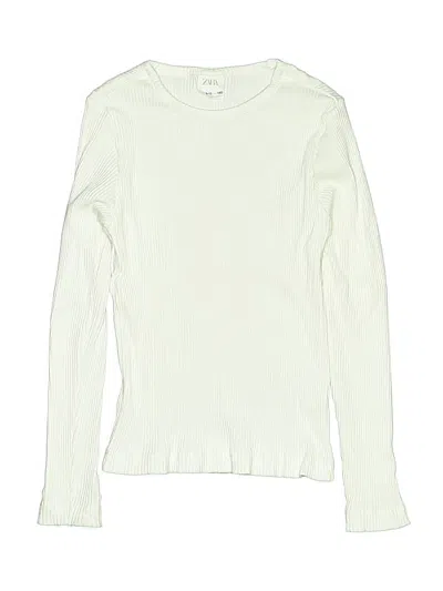 Pre-owned Zara Kids' Pullover Sweater In White