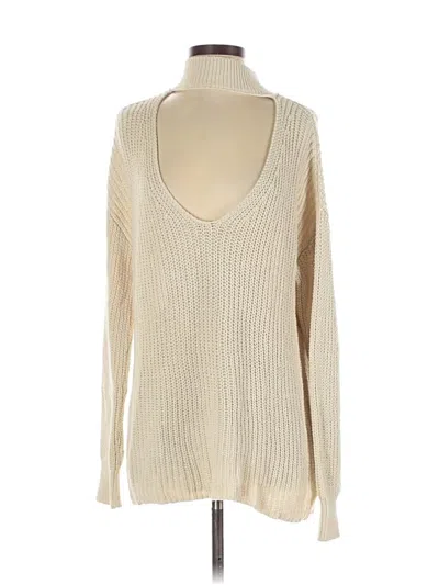 Pre-owned Zara Pullover Sweater In White