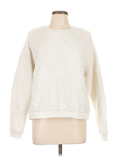 Pre-owned Zara Pullover Sweater In White