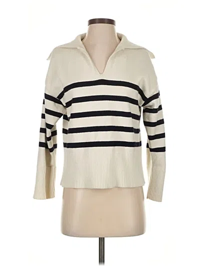 Pre-owned Zara Pullover Sweater In White