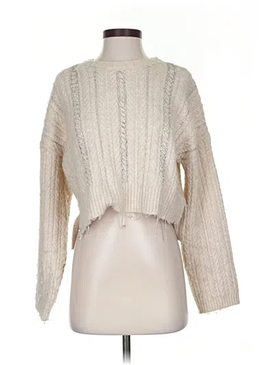 Pre-owned Zara Pullover Sweater In White