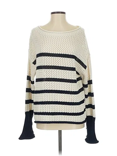 Pre-owned Zara Pullover Sweater In White