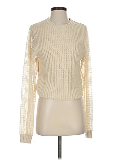 Pre-owned Zara Pullover Sweater In White