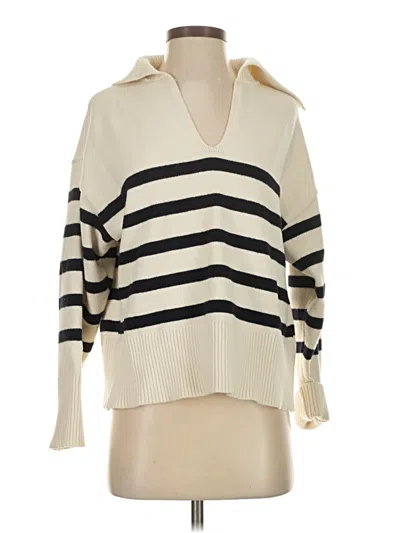 Pre-owned Zara Pullover Sweater In White