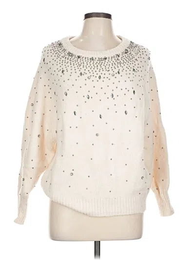Pre-owned Zara Pullover Sweater In White