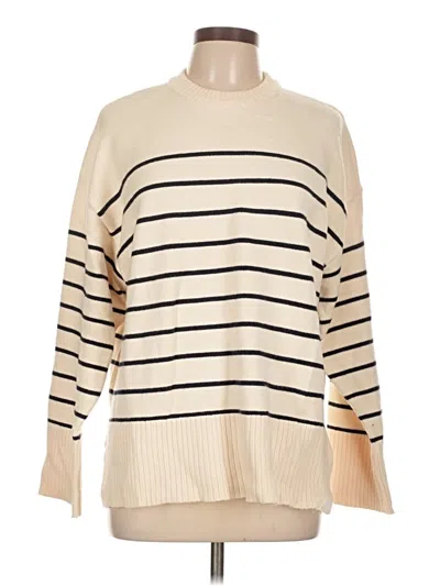Pre-owned Zara Pullover Sweater In White
