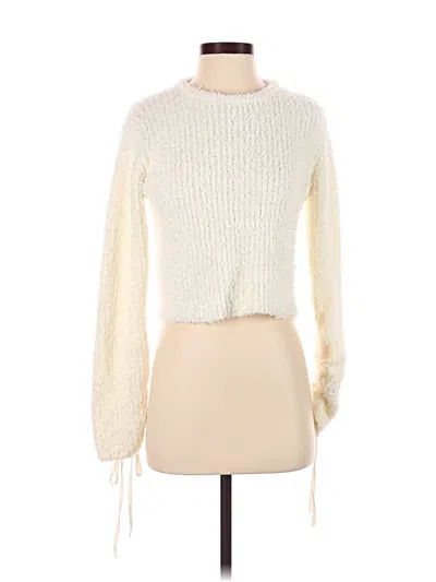 Pre-owned Zara Pullover Sweater In White