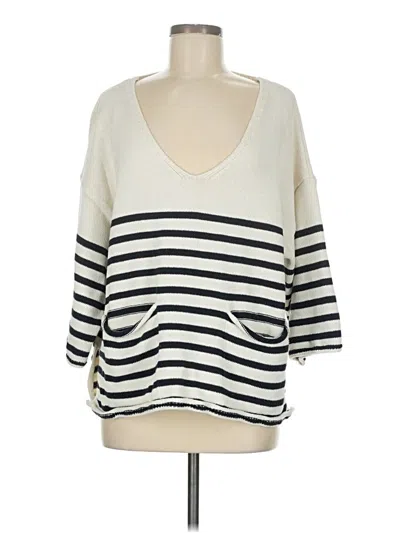 Pre-owned Zara Pullover Sweater In White