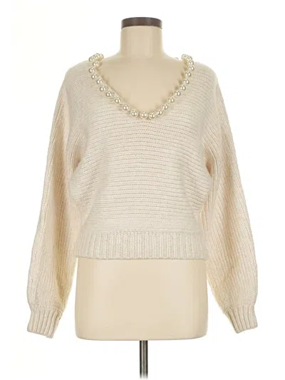 Pre-owned Zara Pullover Sweater In White