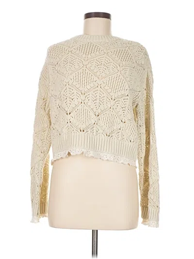 Pre-owned Zara Pullover Sweater In White