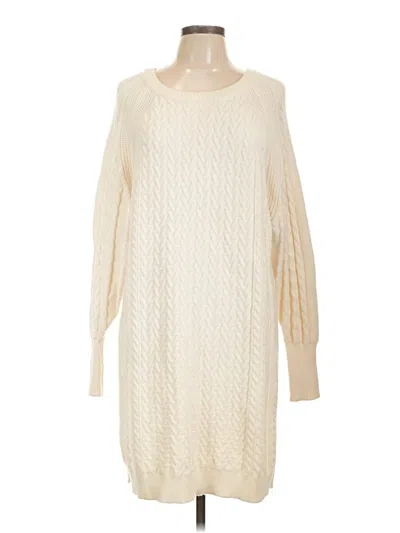 Pre-owned Zara Pullover Sweater In White