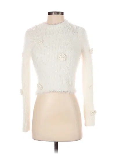 Pre-owned Zara Pullover Sweater In White