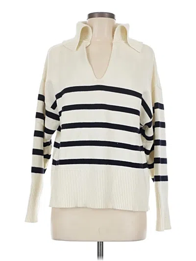 Pre-owned Zara Pullover Sweater In White