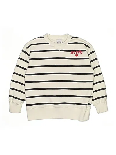 Pre-owned Zara Kids' Pullover Sweater In White