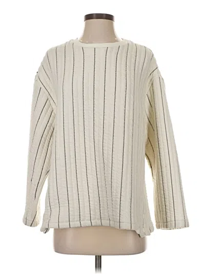 Pre-owned Zara Pullover Sweater In White