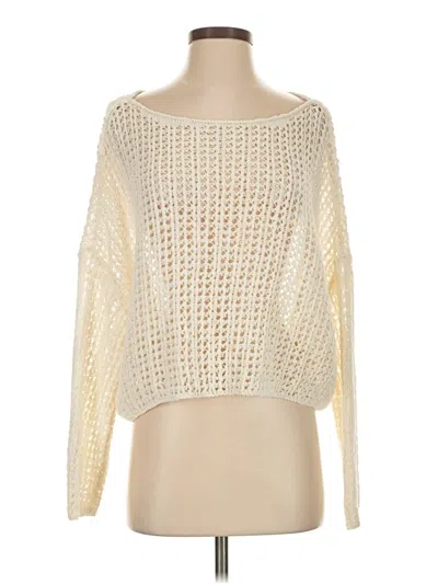 Pre-owned Zara Pullover Sweater In White