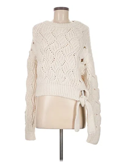 Pre-owned Zara Pullover Sweater In White
