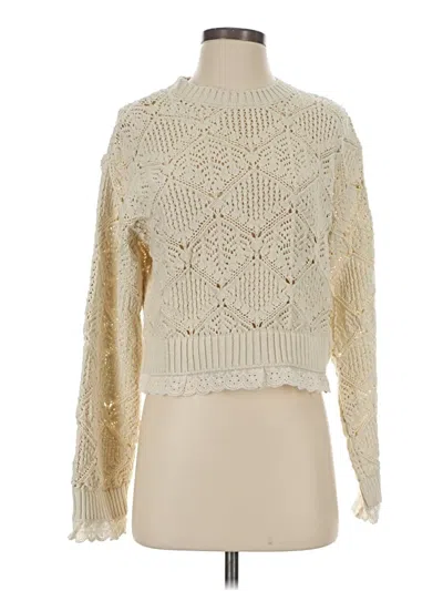 Pre-owned Zara Pullover Sweater In White