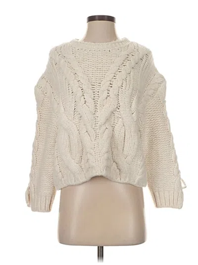 Pre-owned Zara Pullover Sweater In White