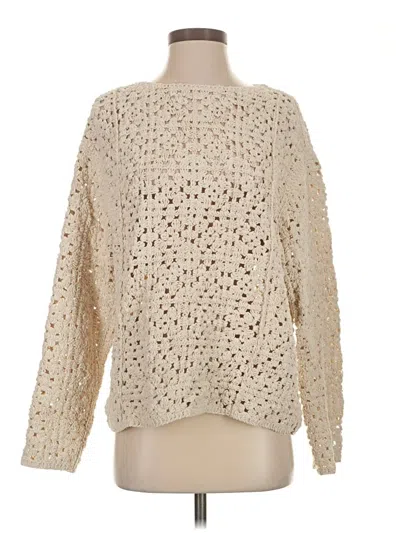 Pre-owned Zara Pullover Sweater In White