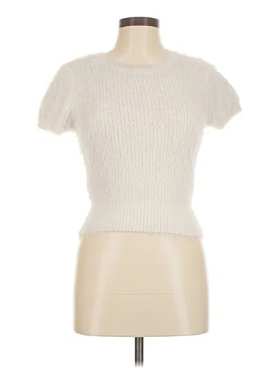 Pre-owned Zara Pullover Sweater In White