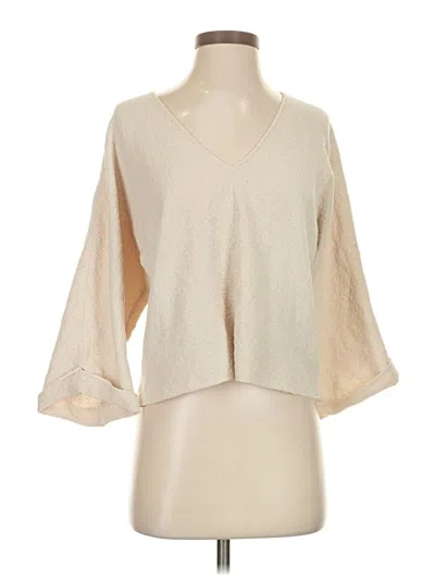 Pre-owned Zara Pullover Sweater In White