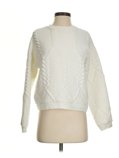 Pre-owned Zara Pullover Sweater In White