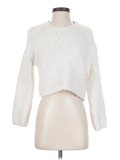 Pre-owned Zara Pullover Sweater In White