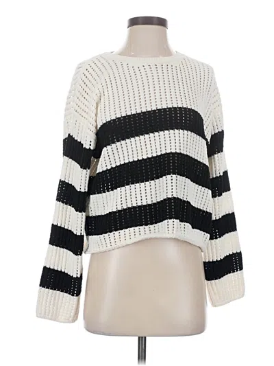 Pre-owned Zara Pullover Sweater In White