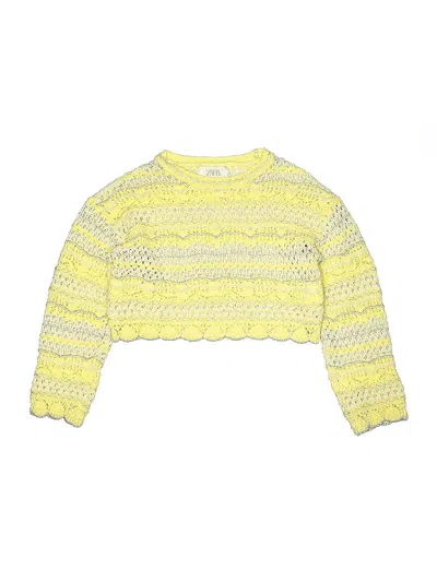 Pre-owned Zara Kids' Pullover Sweater In Yellow