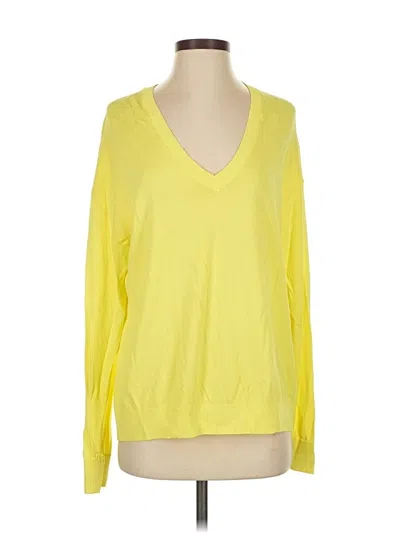 Pre-owned Zara Pullover Sweater In Yellow