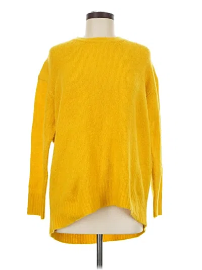 Pre-owned Zara Pullover Sweater In Yellow