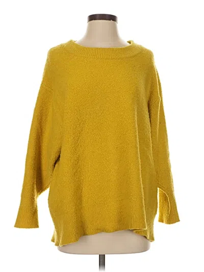 Pre-owned Zara Pullover Sweater In Yellow