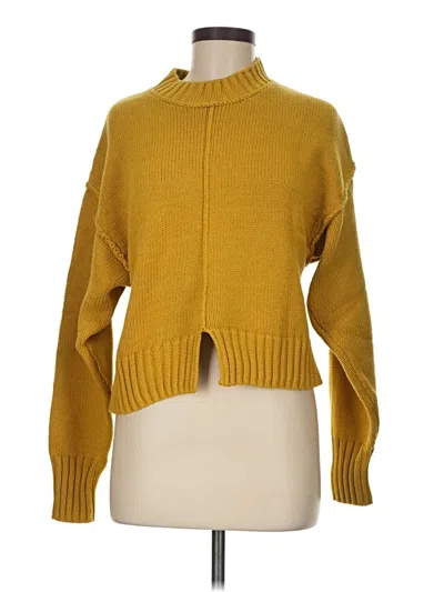 Pre-owned Zara Pullover Sweater In Yellow
