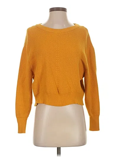 Pre-owned Zara Pullover Sweater In Yellow
