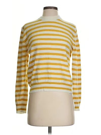 Pre-owned Zara Pullover Sweater In Yellow