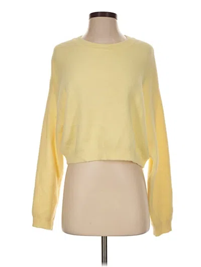 Pre-owned Zara Pullover Sweater In Yellow
