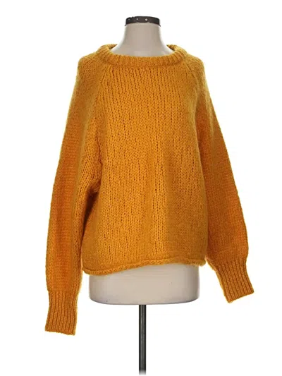 Pre-owned Zara Pullover Sweater In Yellow