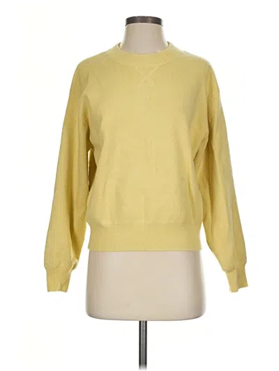 Pre-owned Zara Pullover Sweater In Yellow