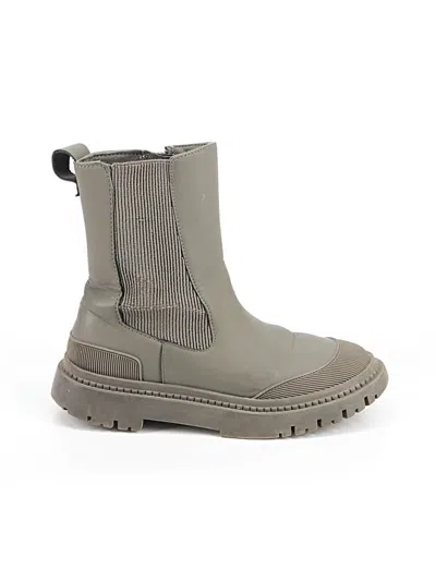 Pre-owned Zara Rain Boots In Green