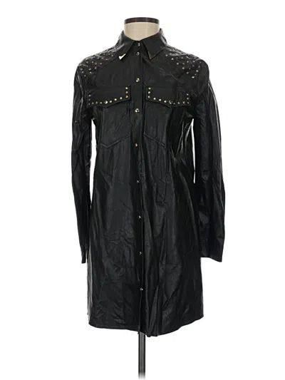 Pre-owned Zara Raincoat In Black