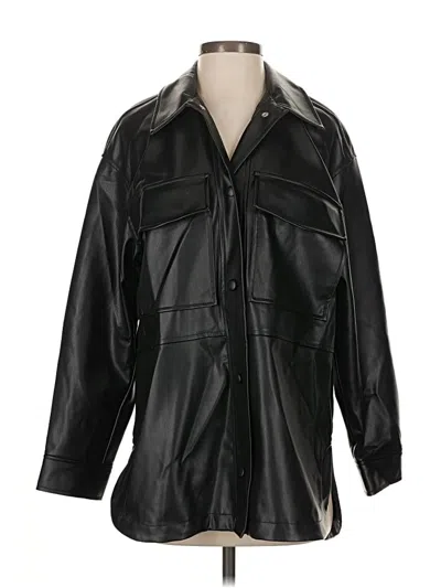 Pre-owned Zara Raincoat In Black